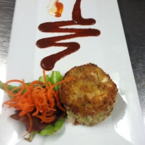 Chef Brian’s grouper cake